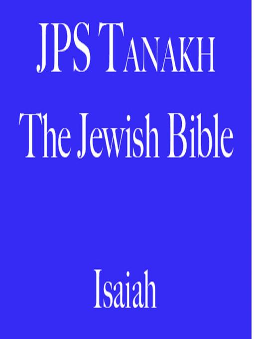 Title details for Isaiah by The Jewish Publication Society - Wait list